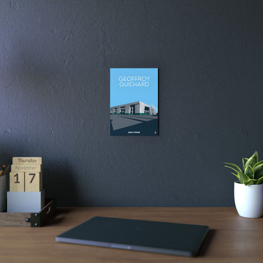 Art mural "Geoffroy Guichard" en panneaux composites en aluminium