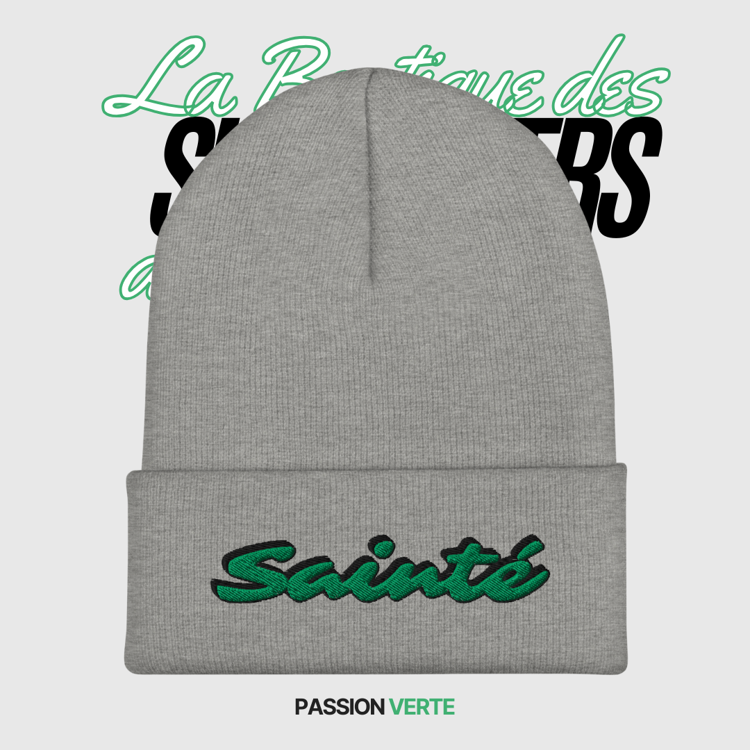 Bonnet à Revers "Sainté" - La Boutique des Supporters des Verts