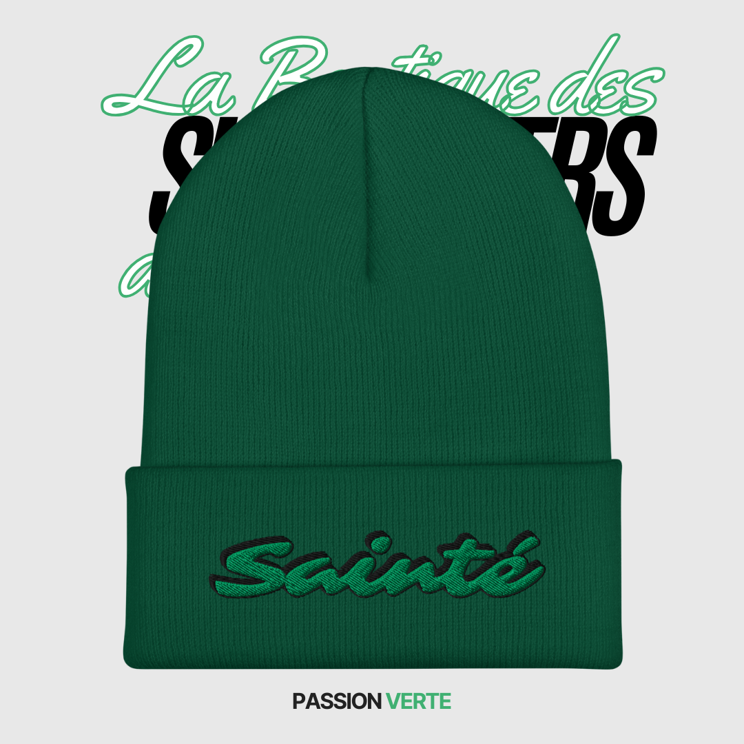 Bonnet à Revers "Sainté" - La Boutique des Supporters des Verts