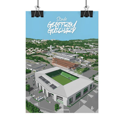 Poster — Stade Geoffroy-Guichard Stade Art Print V2