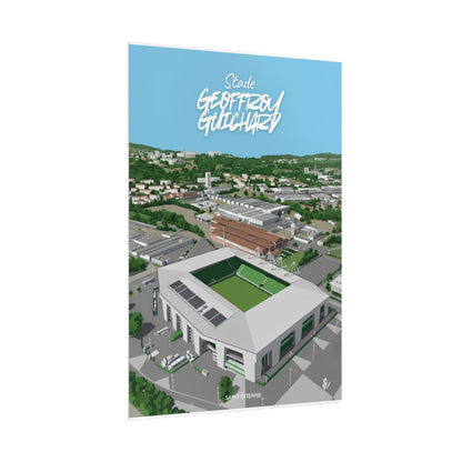 Poster — Stade Geoffroy-Guichard Stade Art Print V2