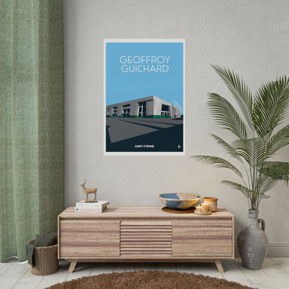 Poster "Geoffroy Guichard" à l'architecture moderne - Décoration intérieure unique