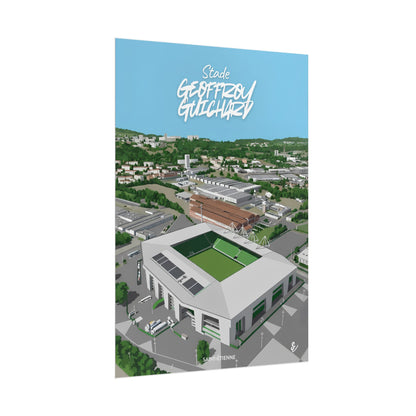 Poster — Stade Geoffroy-Guichard Stade Art Print V2
