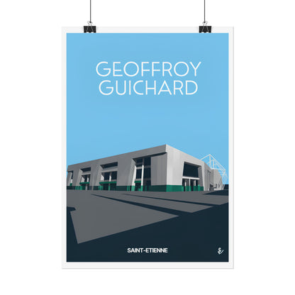 Poster "Geoffroy Guichard" à l'architecture moderne - Décoration intérieure unique