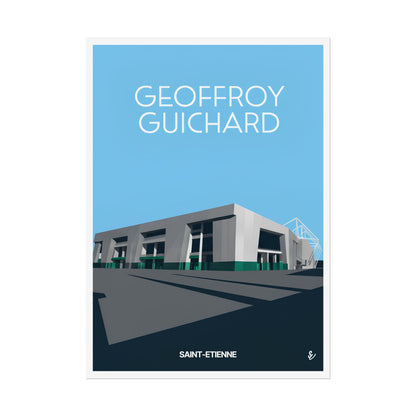Poster "Geoffroy Guichard" à l'architecture moderne - Décoration intérieure unique