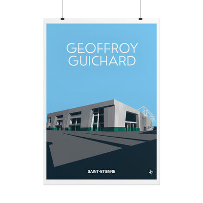 Poster "Geoffroy Guichard" à l'architecture moderne - Décoration intérieure unique