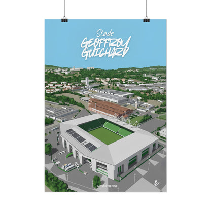 Poster — Stade Geoffroy-Guichard Stade Art Print V2