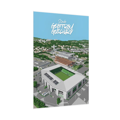 Poster — Stade Geoffroy-Guichard Stade Art Print V2