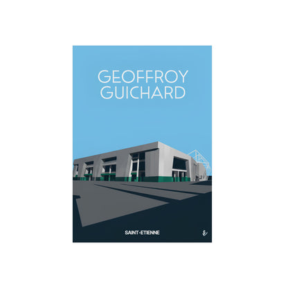 Art mural "Geoffroy Guichard" en panneaux composites en aluminium