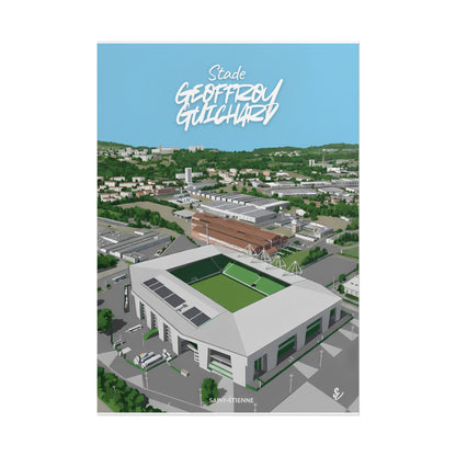 Poster — Stade Geoffroy-Guichard Stade Art Print V2