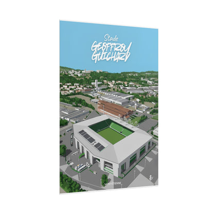 Poster — Stade Geoffroy-Guichard Stade Art Print V2