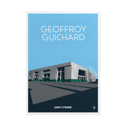 Poster "Geoffroy Guichard" à l'architecture moderne - Décoration intérieure unique