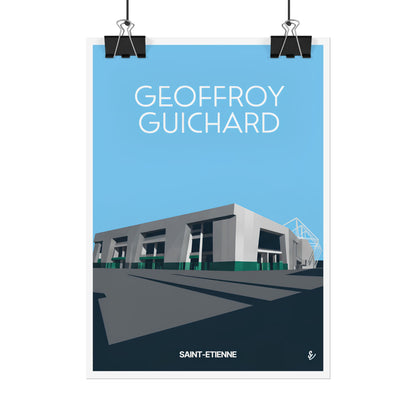 Poster "Geoffroy Guichard" à l'architecture moderne - Décoration intérieure unique
