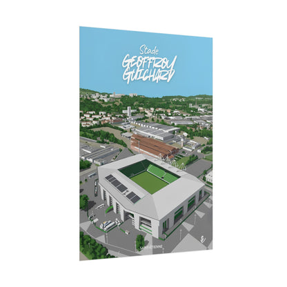 Poster — Stade Geoffroy-Guichard Stade Art Print V2