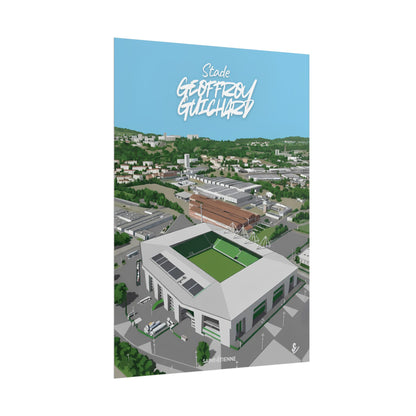 Poster — Stade Geoffroy-Guichard Stade Art Print V2